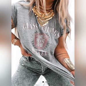 Pebby Forevee Glass Ceilings side slit tee